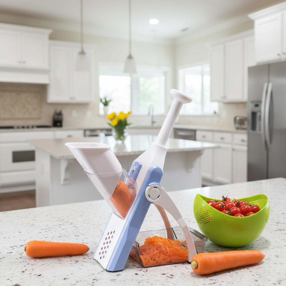 Realistische foto groentesnijder in Amerikaanse keuken